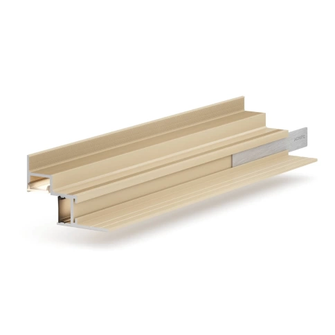 Теневая рейка LACONISTIQ Multilevel DUAL (разноуровневая) Св. золото анодированная фото 1