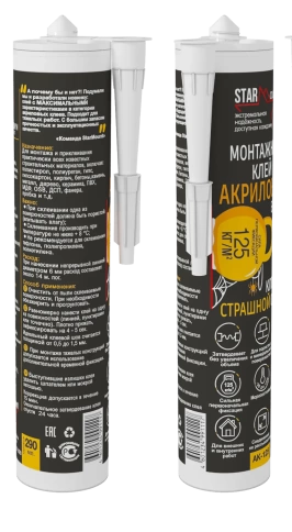 Клей монтажный акриловый StarMount 290 мл фото 3