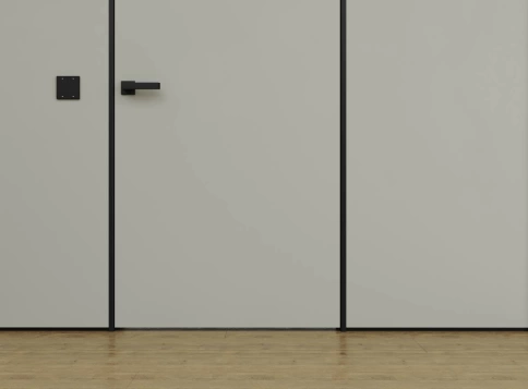 LIGHT DOORS , под подсветку , Чёрный анодированный фото 1